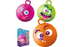 Skippybal Met Funny Face 50cm - Assorti