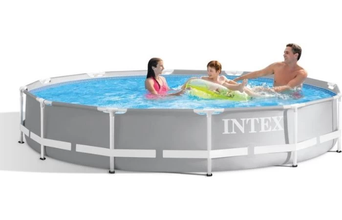 Intex Prism Frame Zwembad (ø366x76 Cm) Met Filterpomp Grijs - Image 3