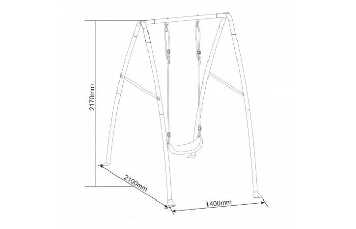AXI Enkele Metalen Schommel - Image 2