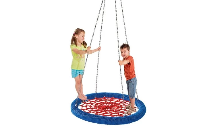 KBT Nestschommel Rosette Rond Rood/blauw - 1 Ophangingspunt - Image 2