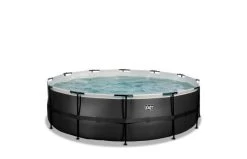 Exit Zwembad Black Leather 488x122cm