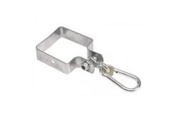 Schommelhaak Vierkant Met Karabijnhaak 90mm