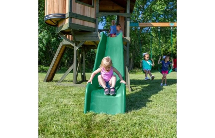 Eagles Nest Elite Speeltoren Met Schommels, Glijbaan En Uitkijktoren - Image 6