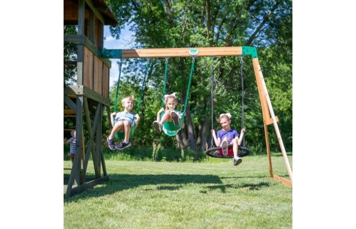 Eagles Nest Elite Speeltoren Met Schommels, Glijbaan En Uitkijktoren - Image 7