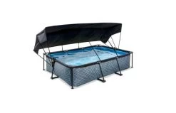 EXIT Zwembad 300x200x65cm Met Schaduwdoek En Filterpomp