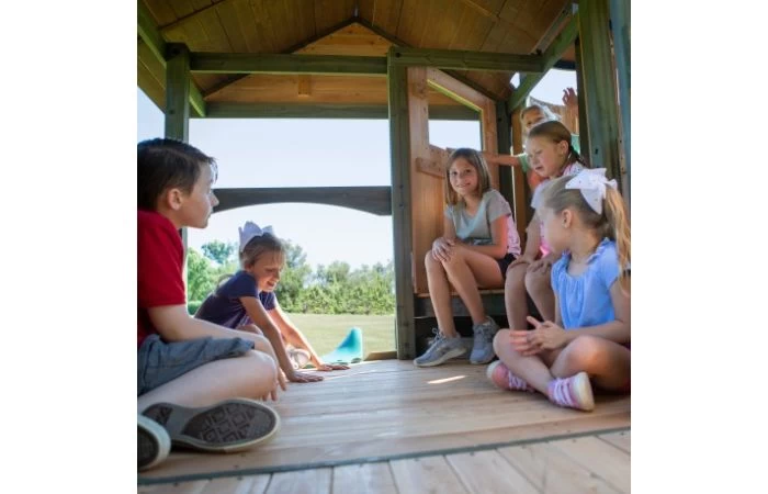 Eagles Nest Elite Speeltoren Met Schommels, Glijbaan En Uitkijktoren - Image 8