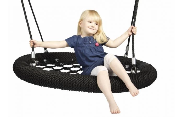 KBT Nestschommel 'oval Pro' - D: 1000 Mm - Zwart/zwart/zwart - Image 4