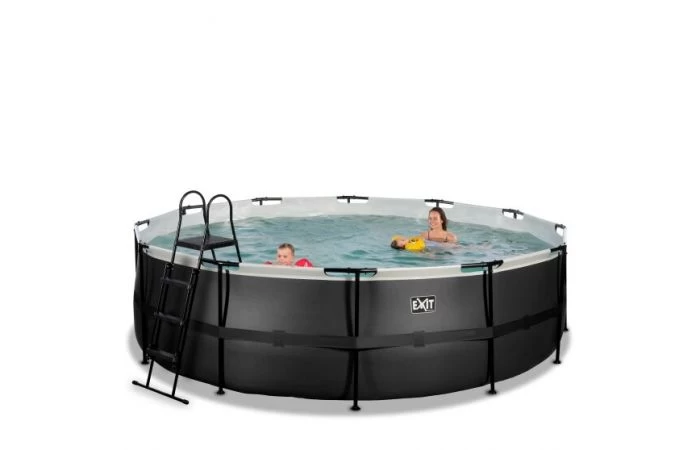 Exit Zwembad Black Leather 488x122cm - Image 3