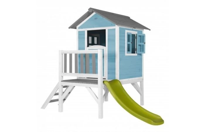 AXI Lodge XL Speelhuis Caribisch Blauw Met Glijbaan - Image 3