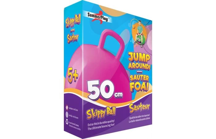 Skippybal Met Funny Face 50cm - Assorti - Image 2