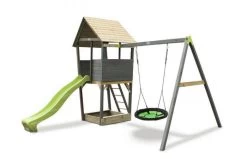 EXIT Aksent Speeltoren Met Aanbouwschommel (nestschommel)