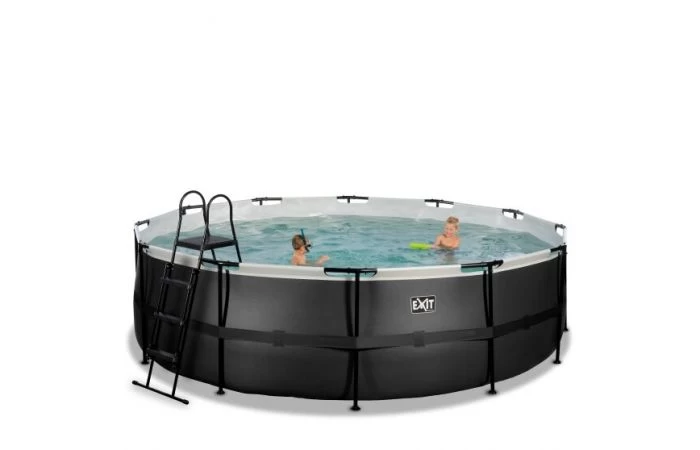 Exit Zwembad Black Leather 488x122cm - Image 5