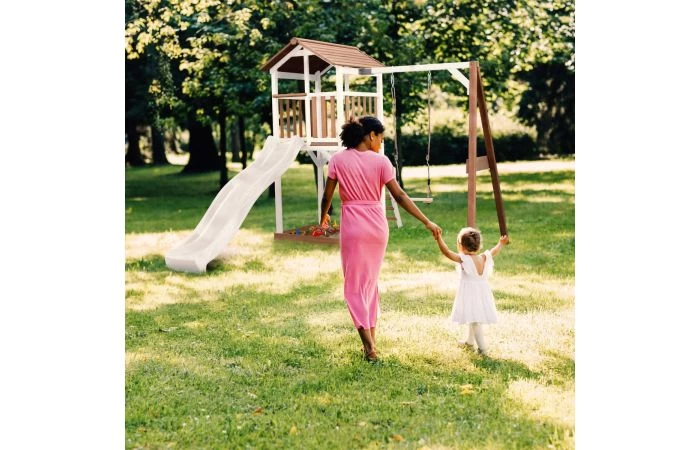 AXI Beach Tower Speeltoren Met Enkele Schommel Bruin/wit - Image 13