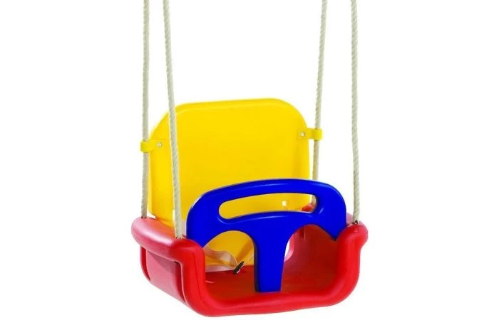 KBT Meegroei Babyschommelzitje Rood / Geel / Blauw