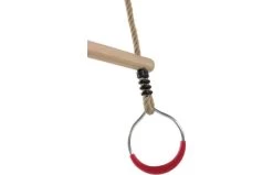 Houten Ringtrapeze Met Metalen Ringen