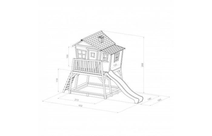 Axi Speelhuis Max (bruin/wit) - Image 7