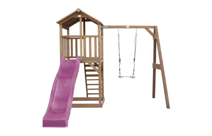 AXI Beach Tower Speeltoren Met Enkele Schommel Bruin - Image 8