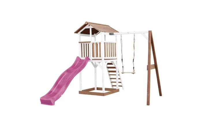 AXI Beach Tower Speeltoren Met Enkele Schommel Bruin/wit - Image 2