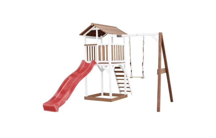 AXI Beach Tower Speeltoren Met Enkele Schommel Bruin/wit - Image 3