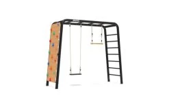 BERG Playbase Medium Met Klimmuur, Trapeze En Rubberen Schommel.