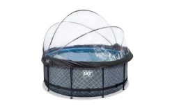 EXIT Zwembad ø360x122cm Met Overkapping En Zandfilterpomp