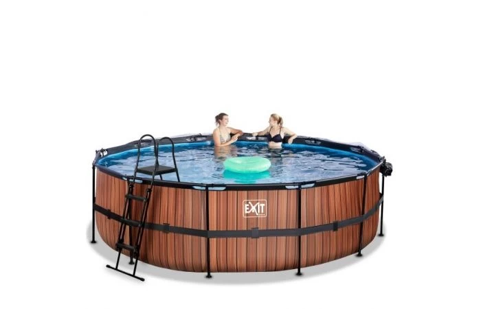 EXIT Zwembad ø488x122cm Met Overkapping En Zandfilterpomp - Image 5