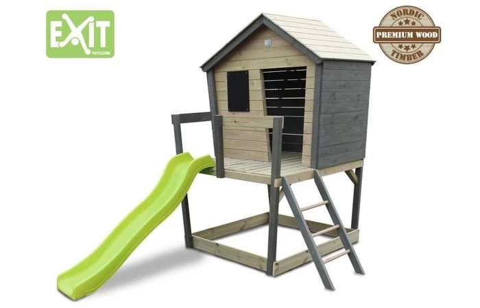 EXIT Aksent Houten Speelhuis - Grijs