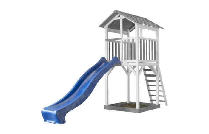AXI Beach Tower Speeltoren Grijs/wit Met Glijbaan