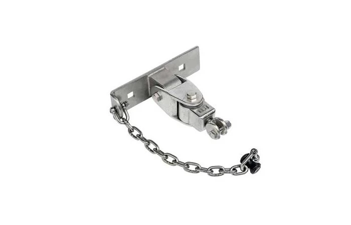 RVS Schommelhaak Met Bevestigingsplaat En Veiligheidsketting